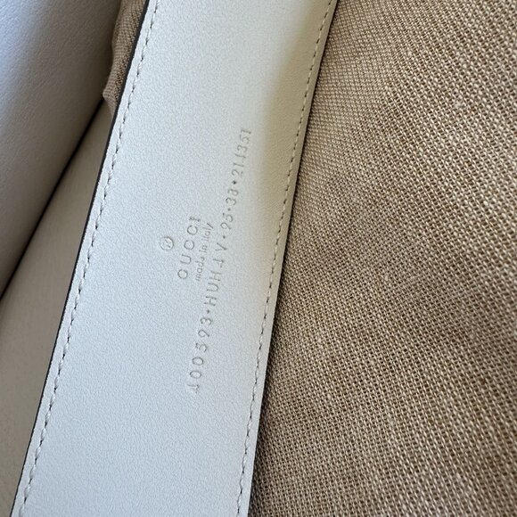 NEW Gucci Beige/White GG Supreme Canvas GG Marmont Buckle Belt 95 CM 38 IN - Picture 6 of 6